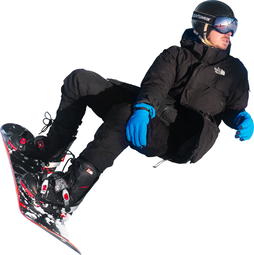man clipart snowboarding