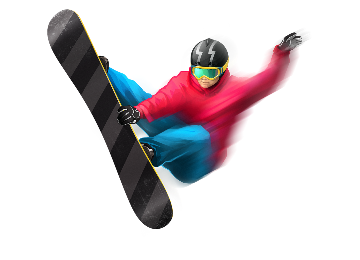 men clipart snowboarding