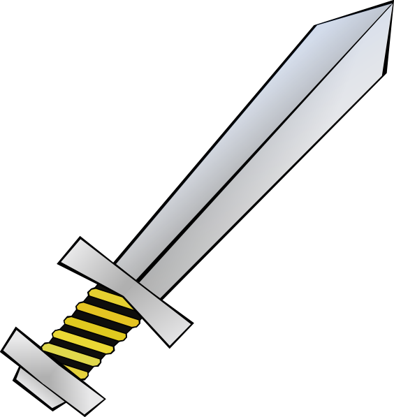 Gold and black clip. Clipart sword futuristic