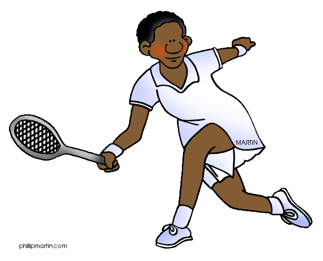clipart man tennis