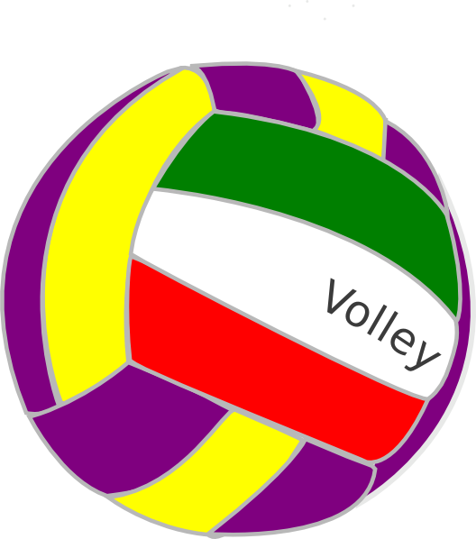 Clipart volleyball red. Colorful ball backgrounds panda