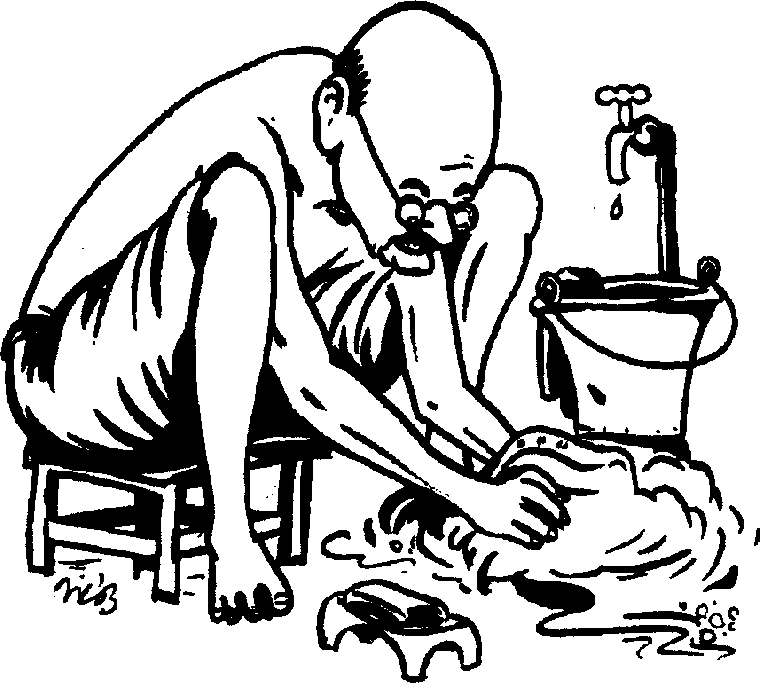 man clipart washer