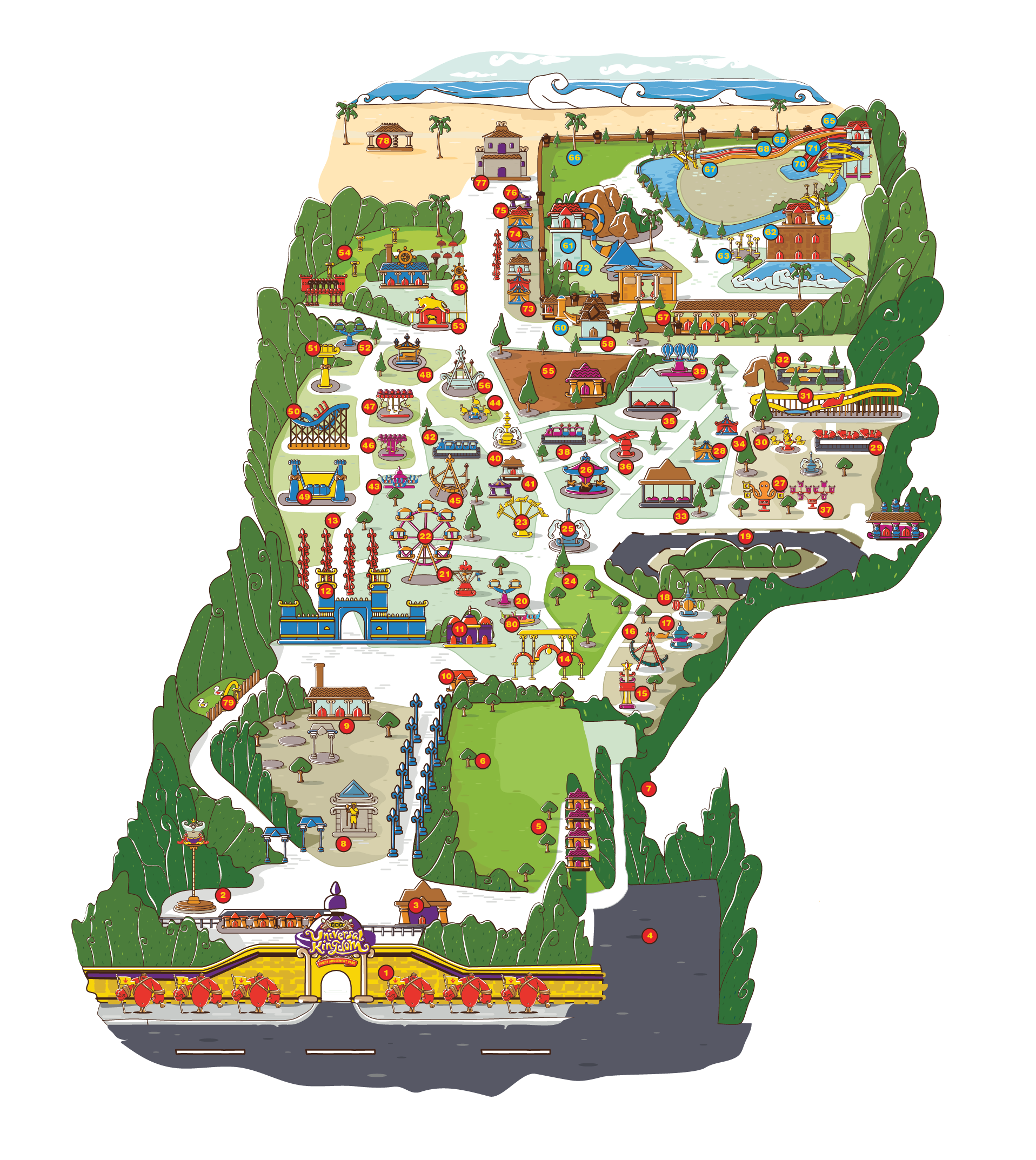 clipart park park map