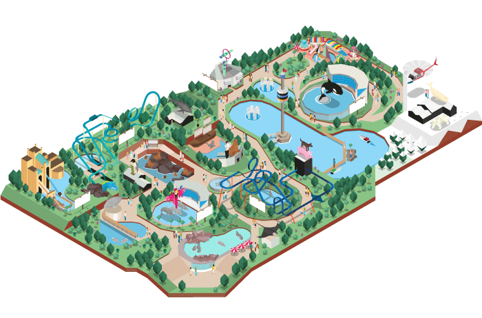 clipart map amusement park