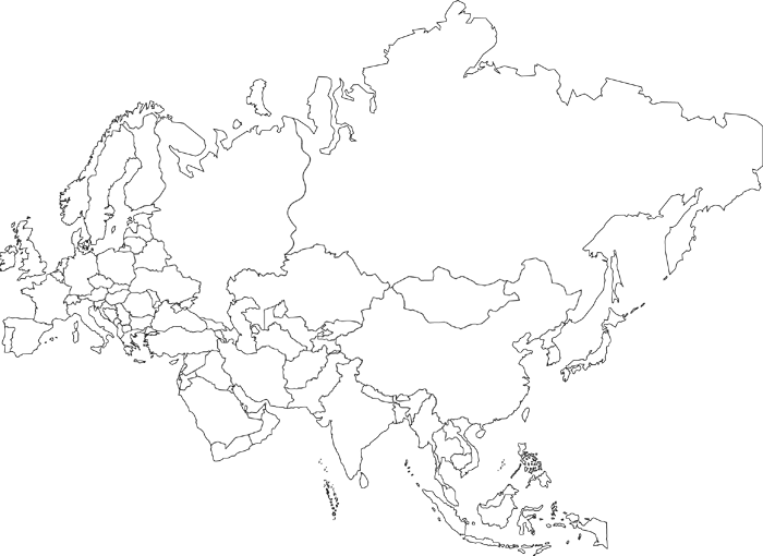 Eurasia outline worldatlas com. Clipart map blank