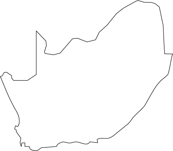 Clipart map blank. South africa outline 