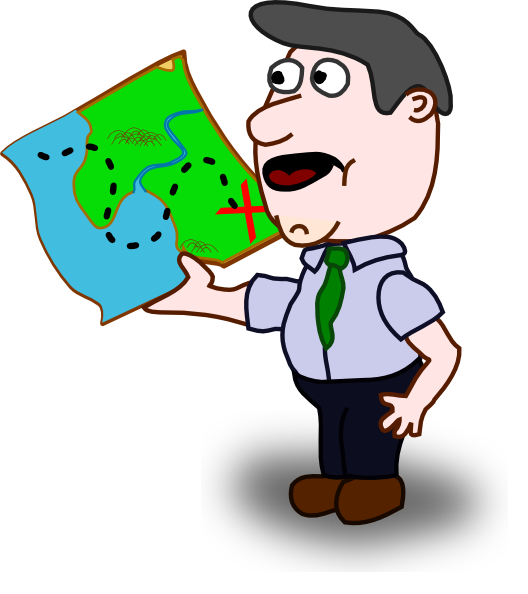 map clipart catoon
