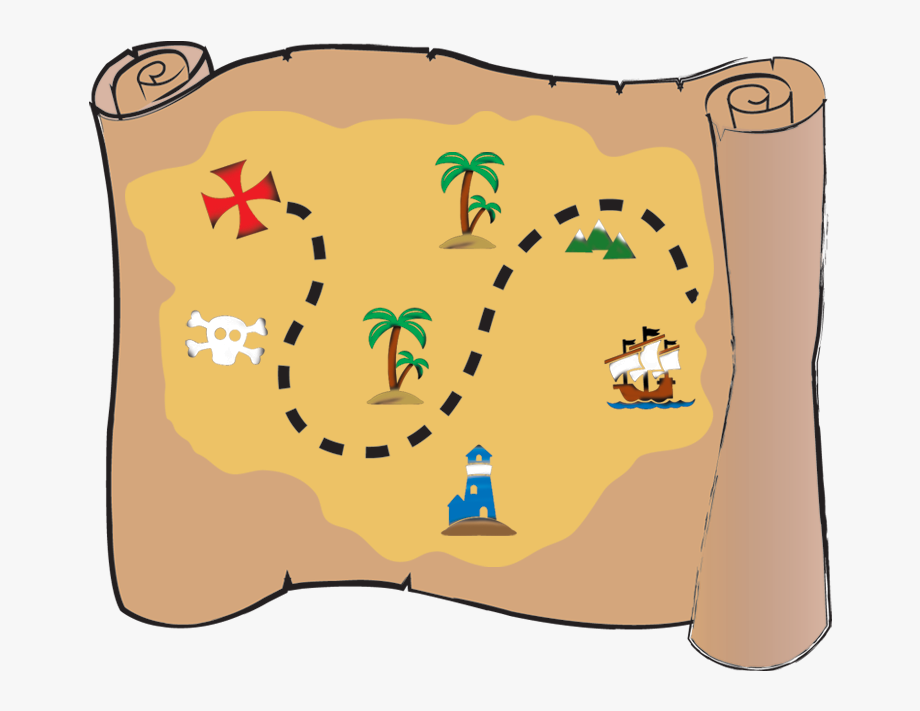 clipart map catoon