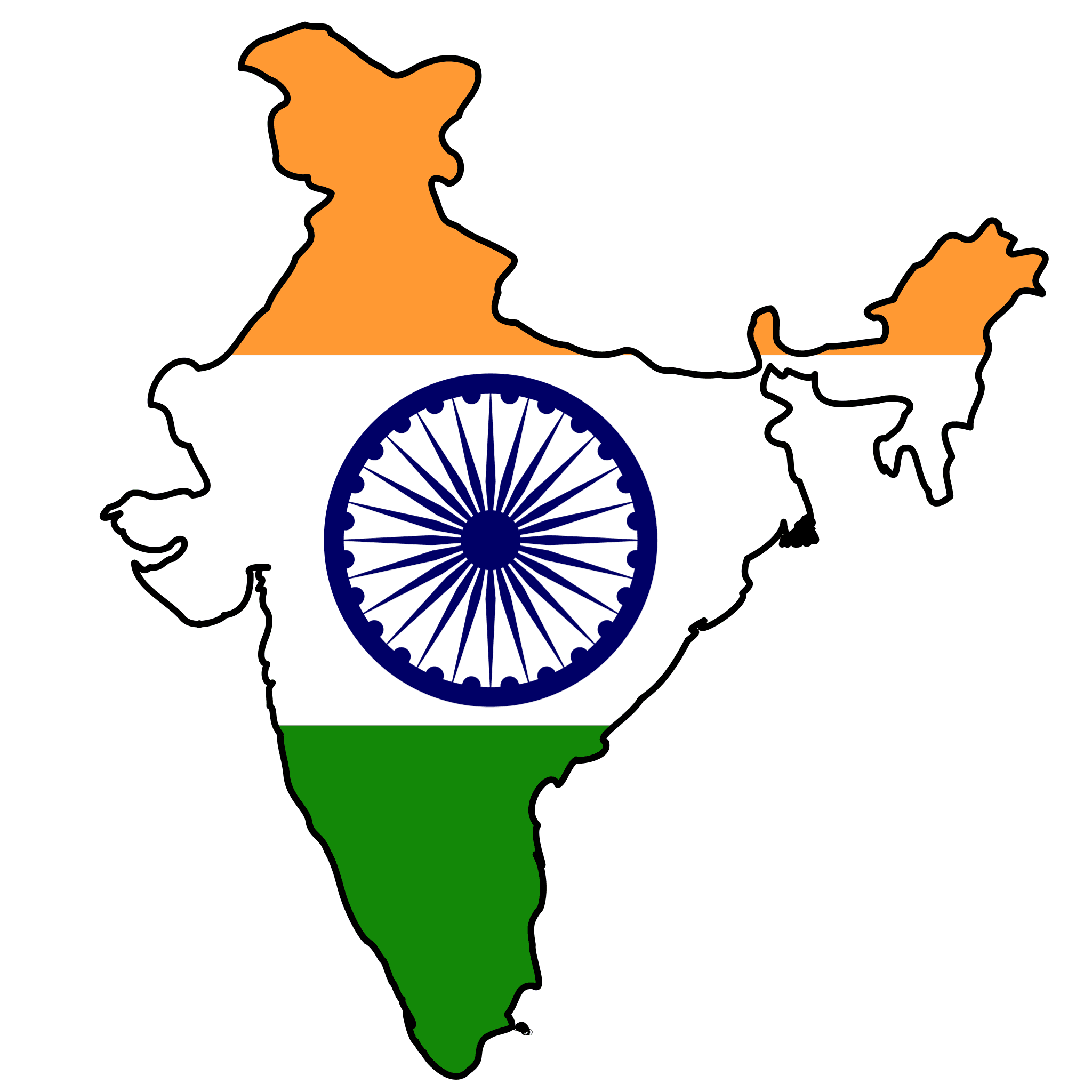 india clipart map bharat