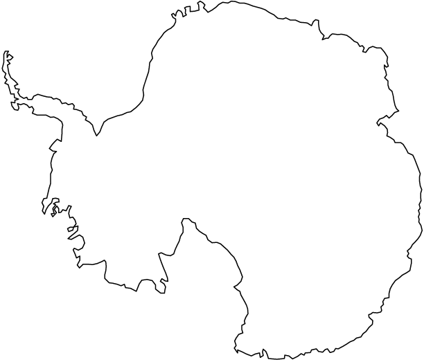 Arctic outline of the. Clipart map continent