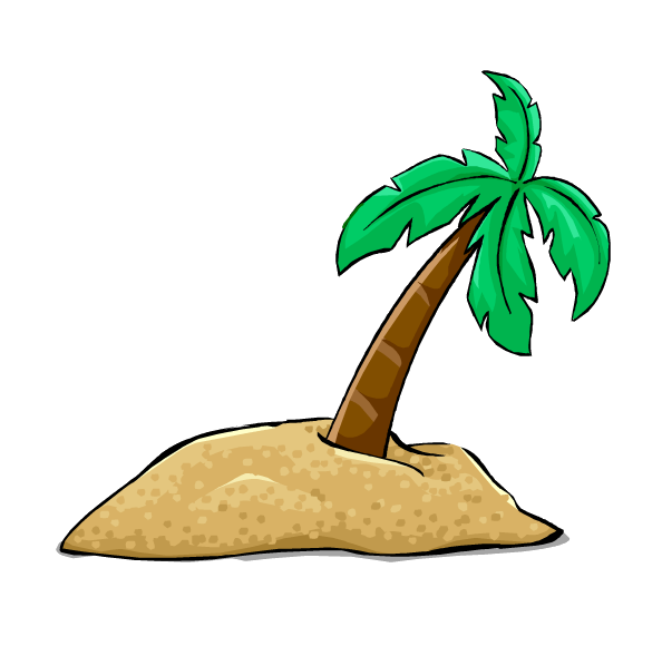 map clipart deserted island