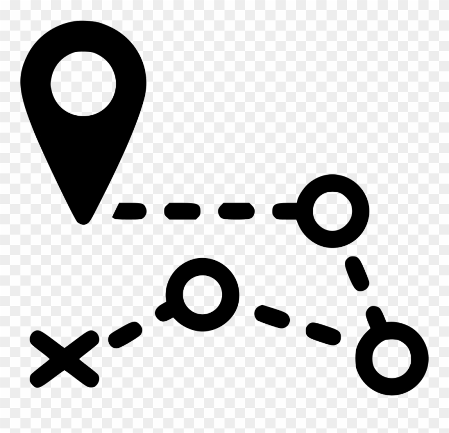 gps clipart map route
