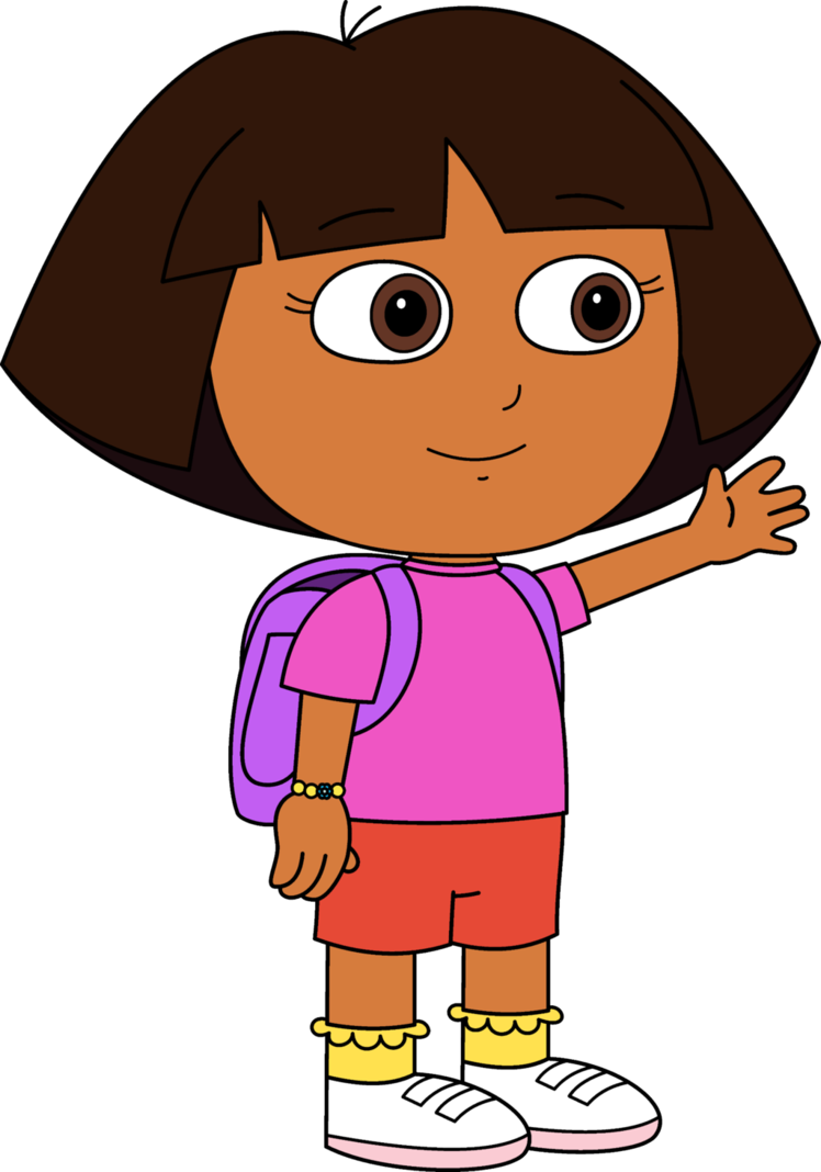Dora the drawing at. Explorer clipart outline
