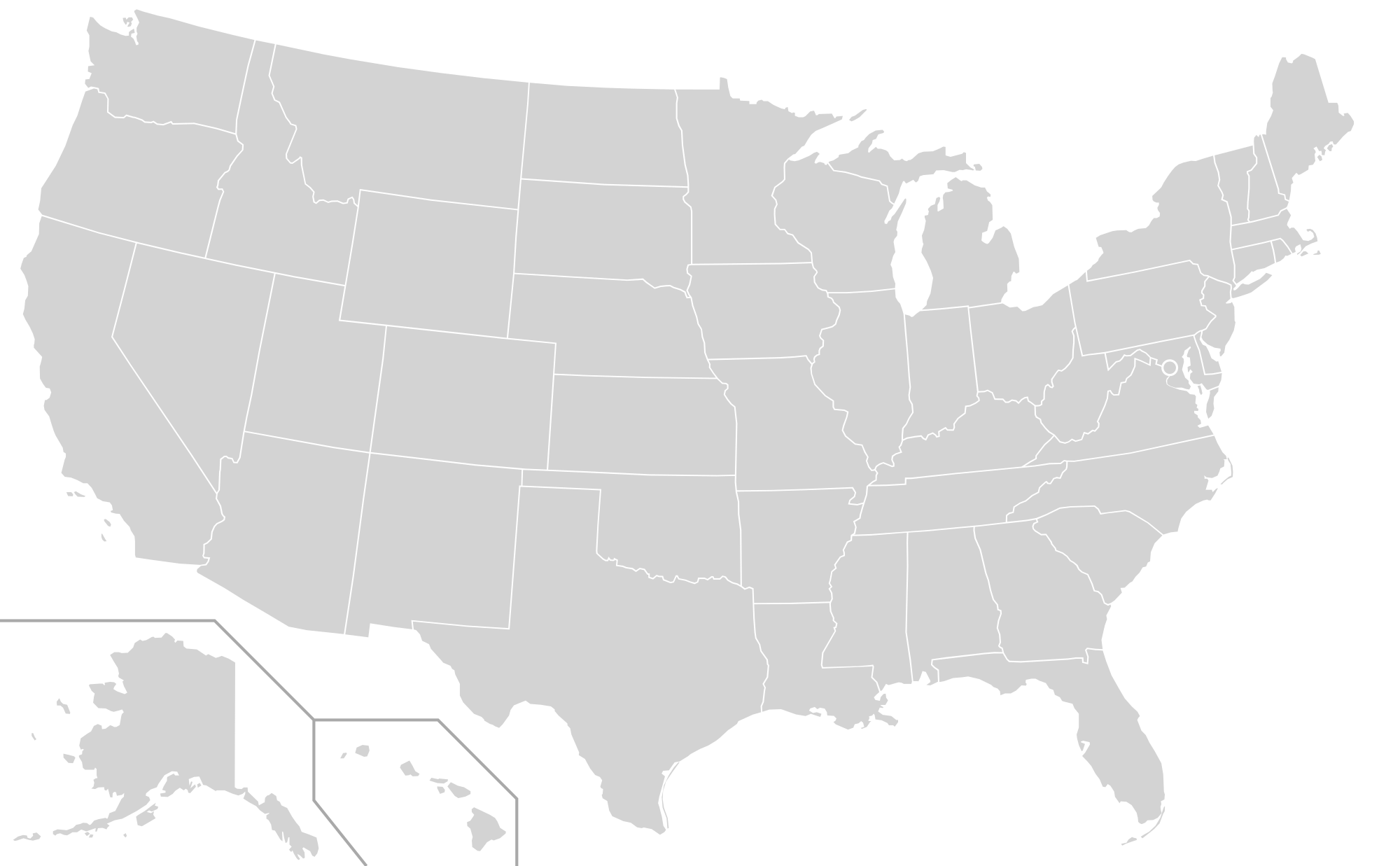 usa clipart unlabeled