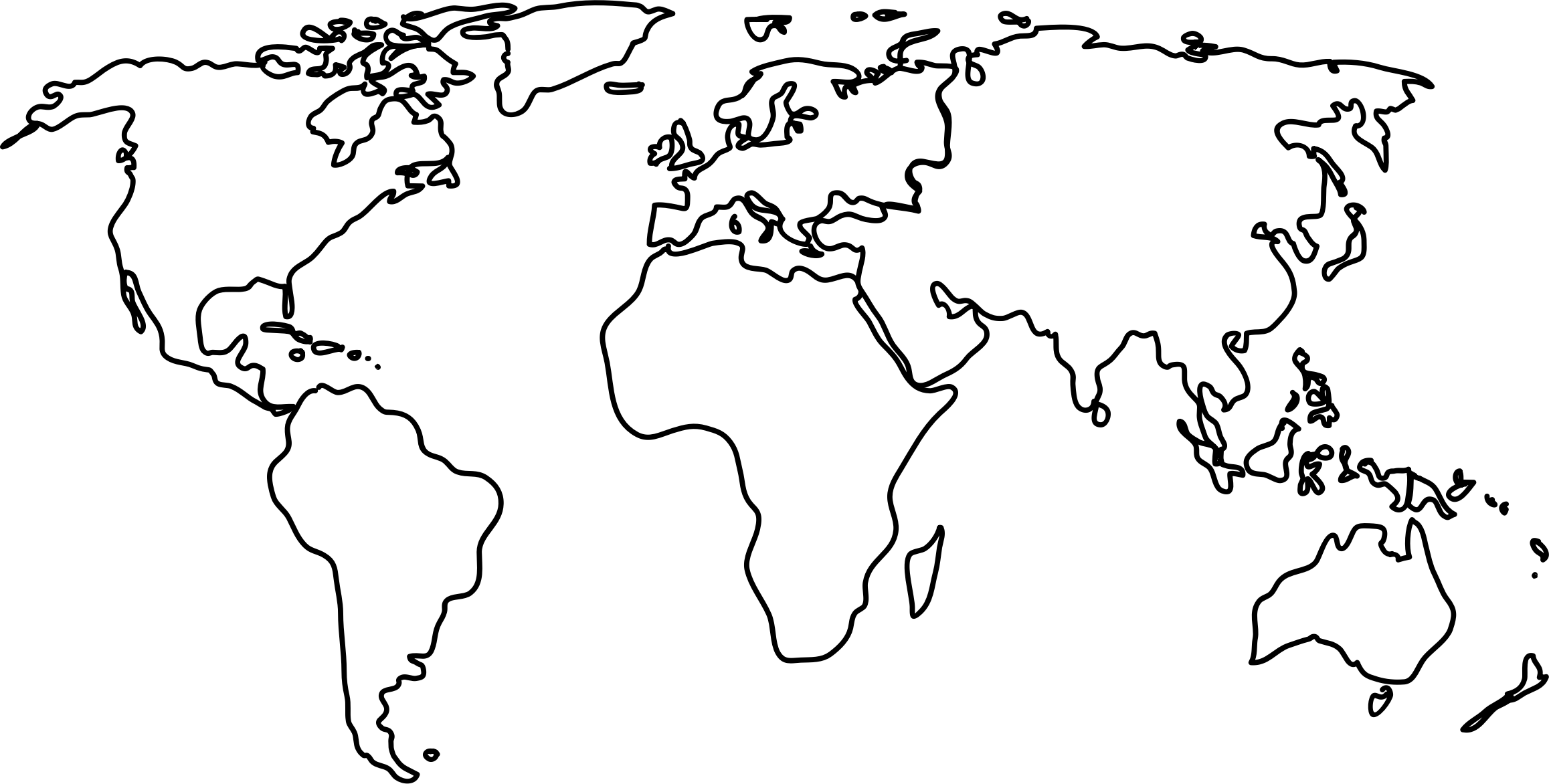 map clipart flat world