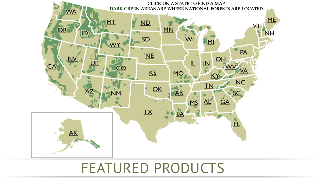 clipart map forest map
