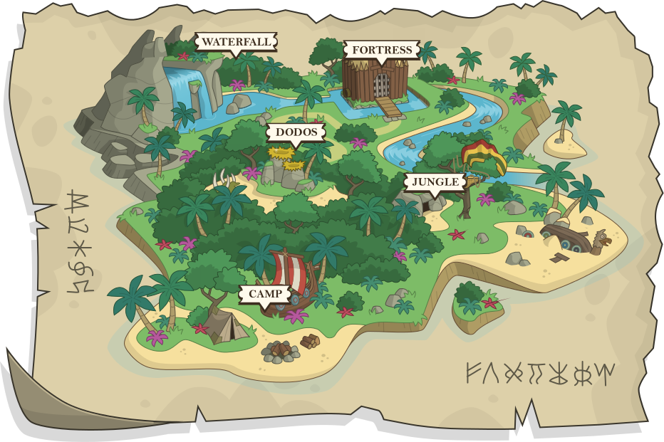 Jungle clipart jungle map. Mystery of the poptropica