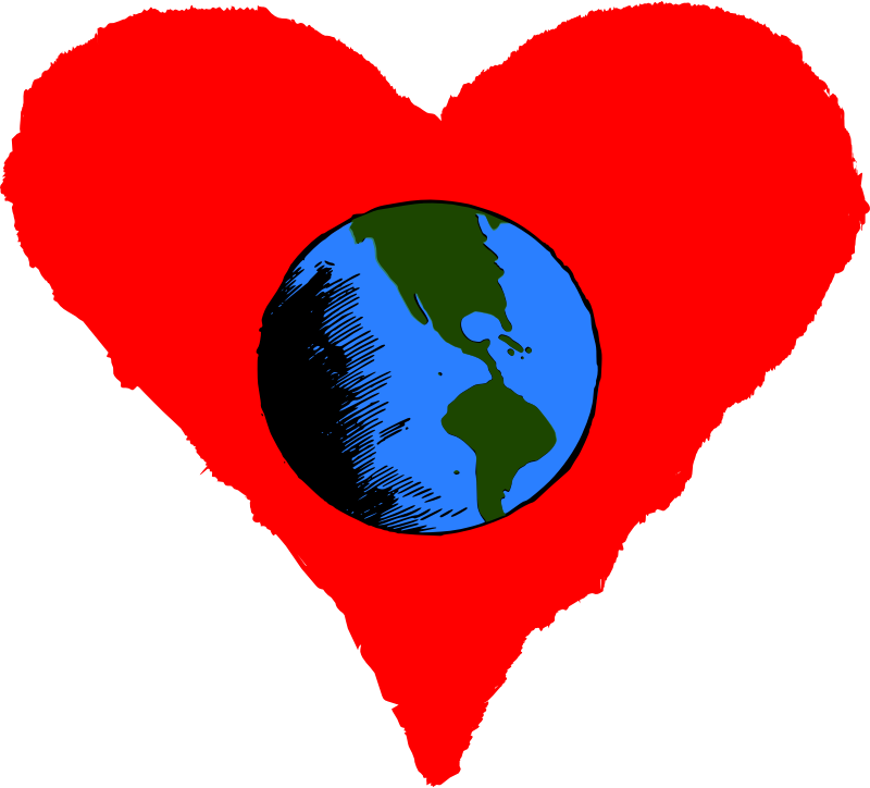 Earth free download best. Clipart map heart
