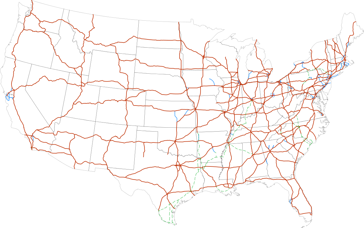map clipart highway map