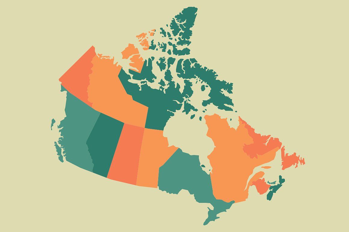 Canada vector adobe paint. Clipart map illustrator