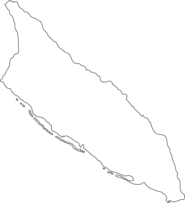 Aruba outline map by. Island clipart empty