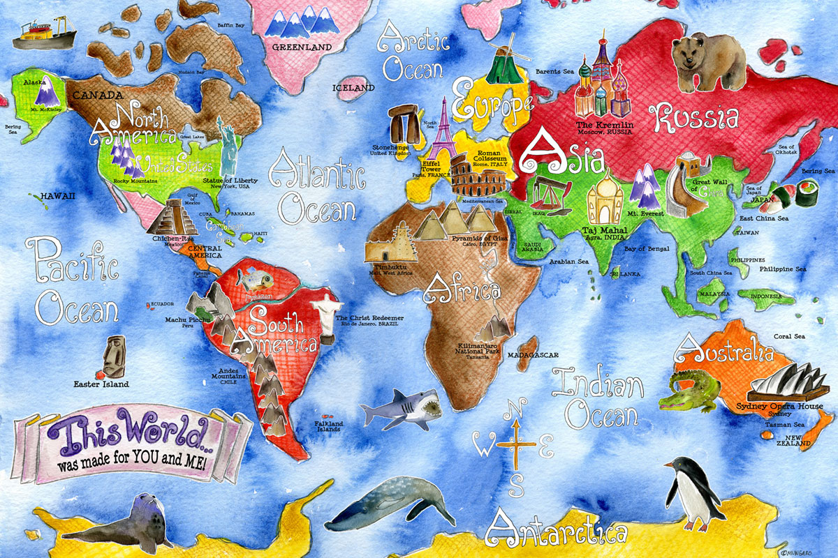 Maps clipart big. World map globe kid
