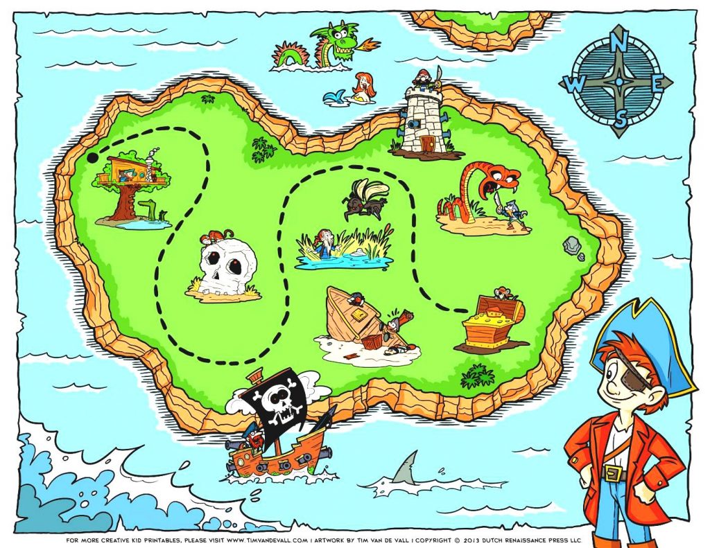 clipart map kid