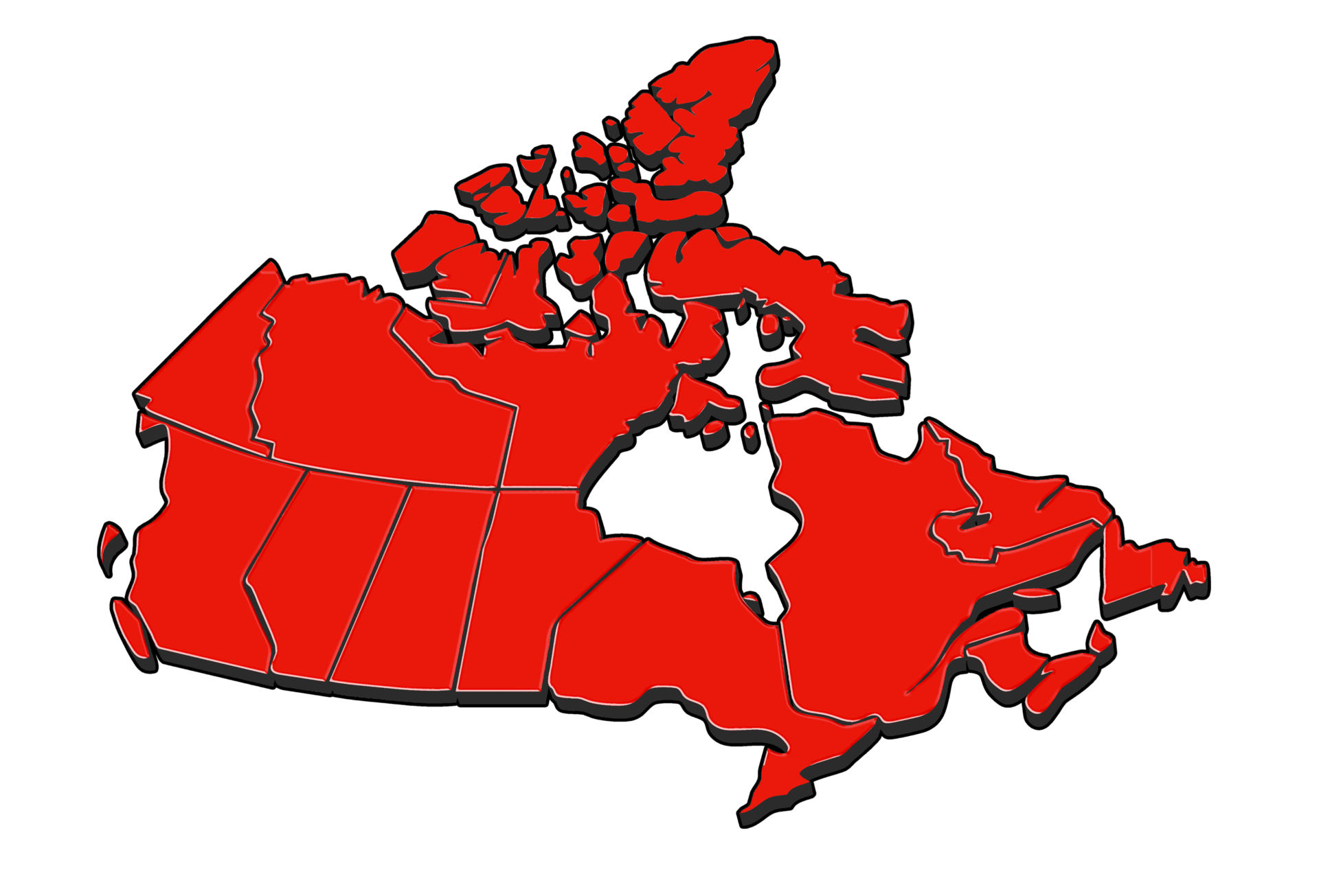 clipart map map canada