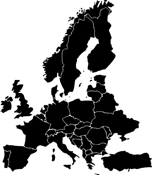 Europe clipart vector. Map of clip art