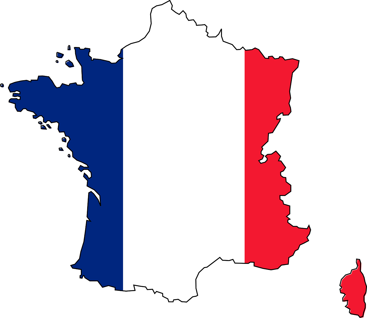 clipart map map french