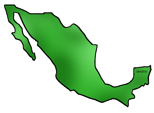 Clip art by phillip. Mexico clipart map