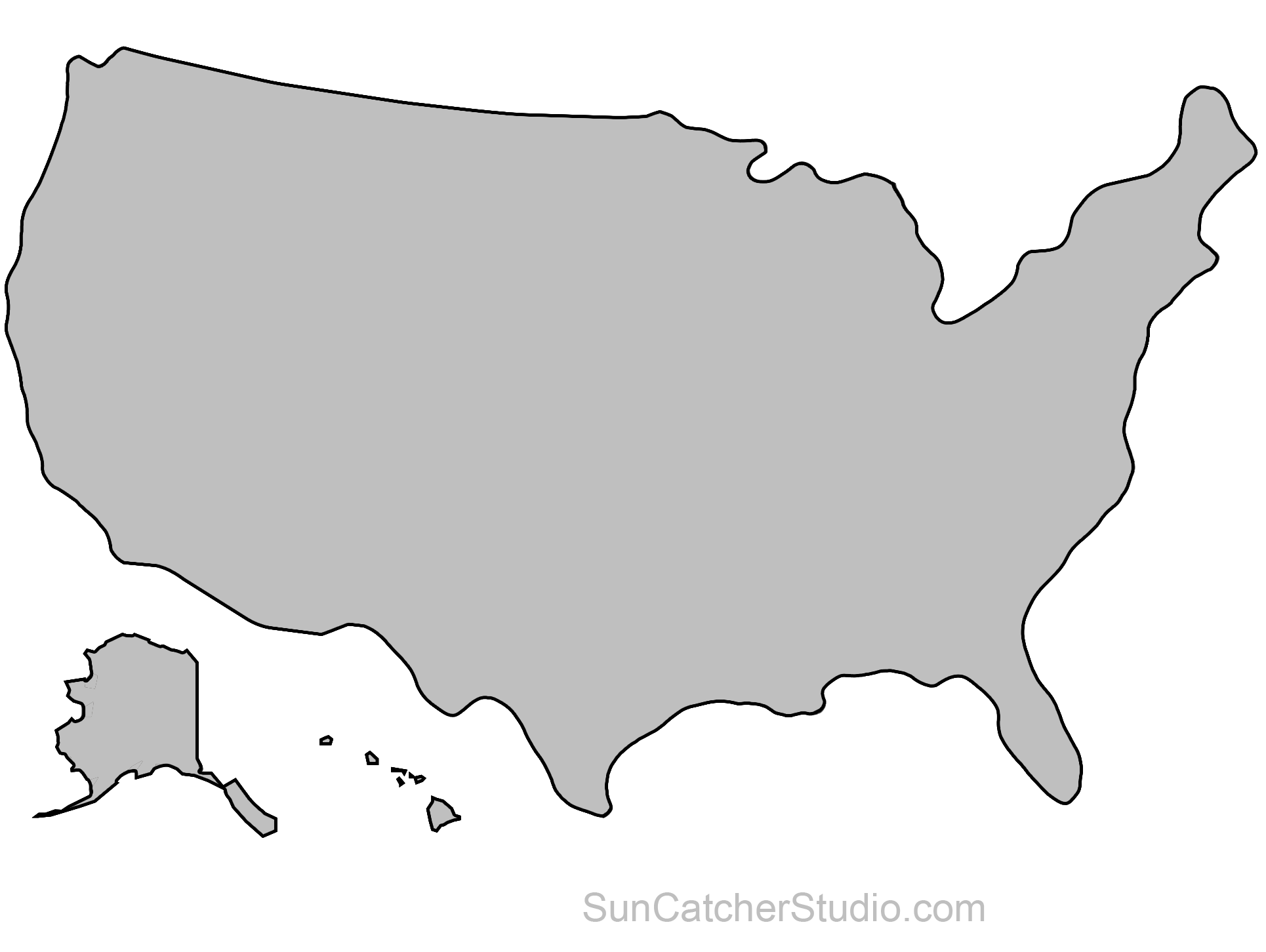 United states clipart printable. Country continents stencils puzzle