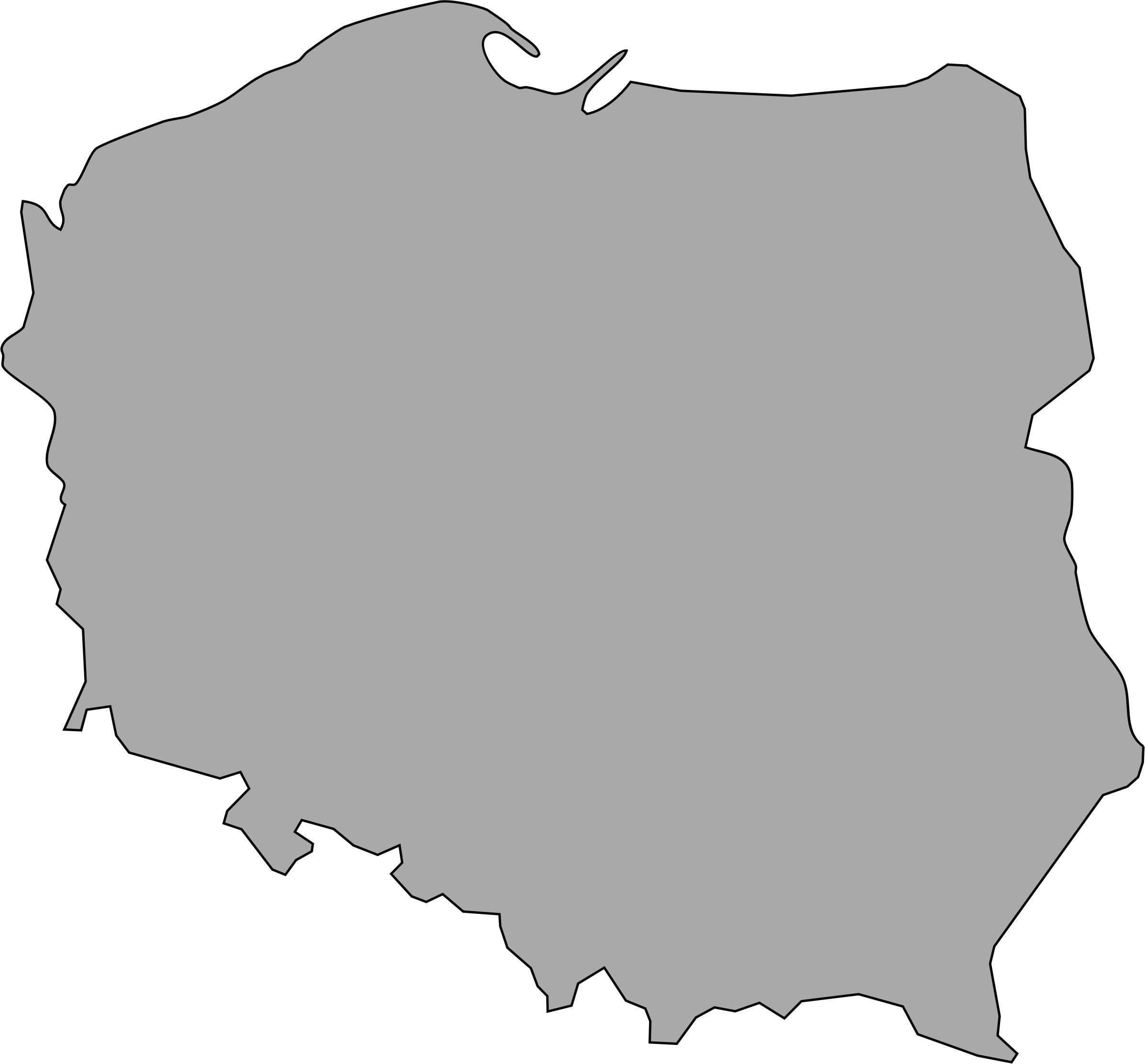 Clipart map old. Of poland big image