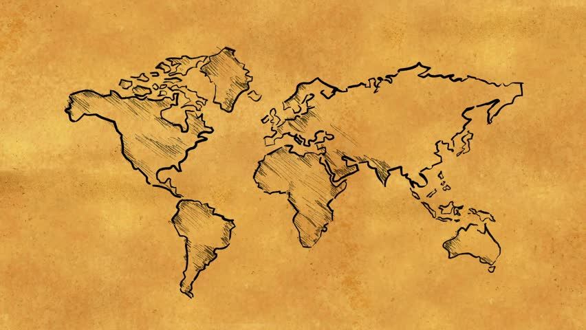 World x projects to. Maps clipart old map