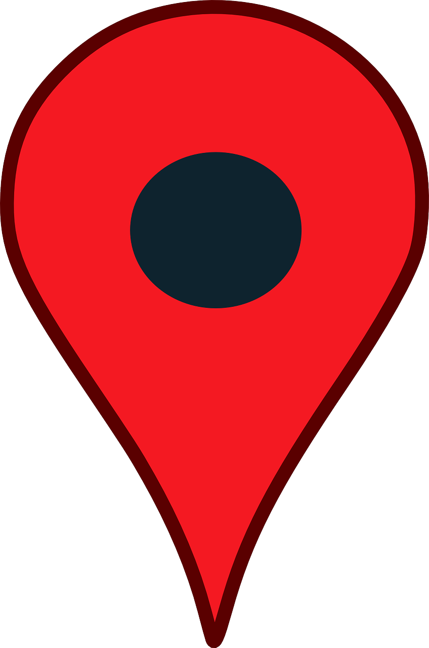 pinpoint places on a map