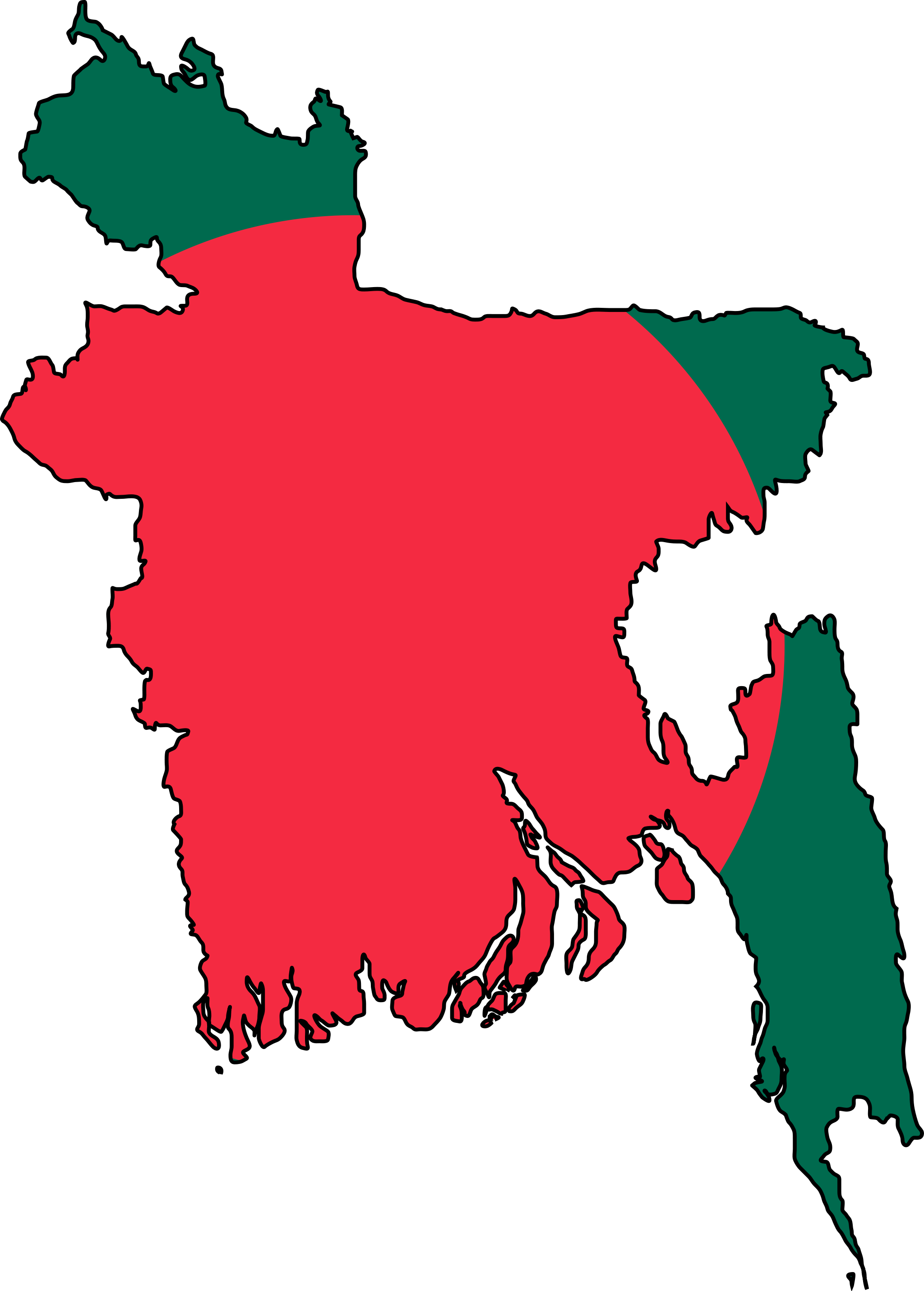 Clipart map river mouth. Bangladesh flag mapsof net