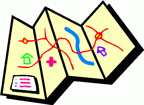 maps clipart trail map