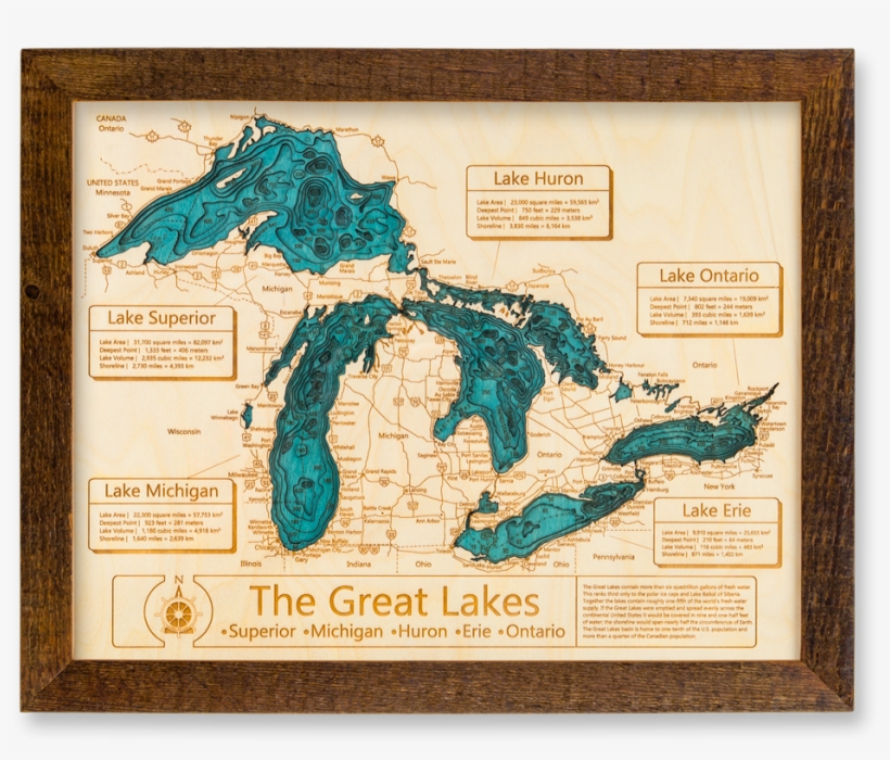 Clipart map rustic. Great lakes transparent png