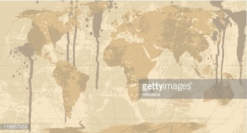 Grunge world premium clipartlogo. Clipart map rustic
