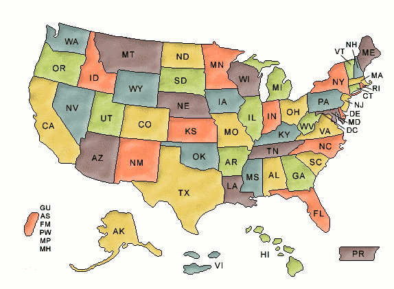 Clipart map state.  us clipartlook