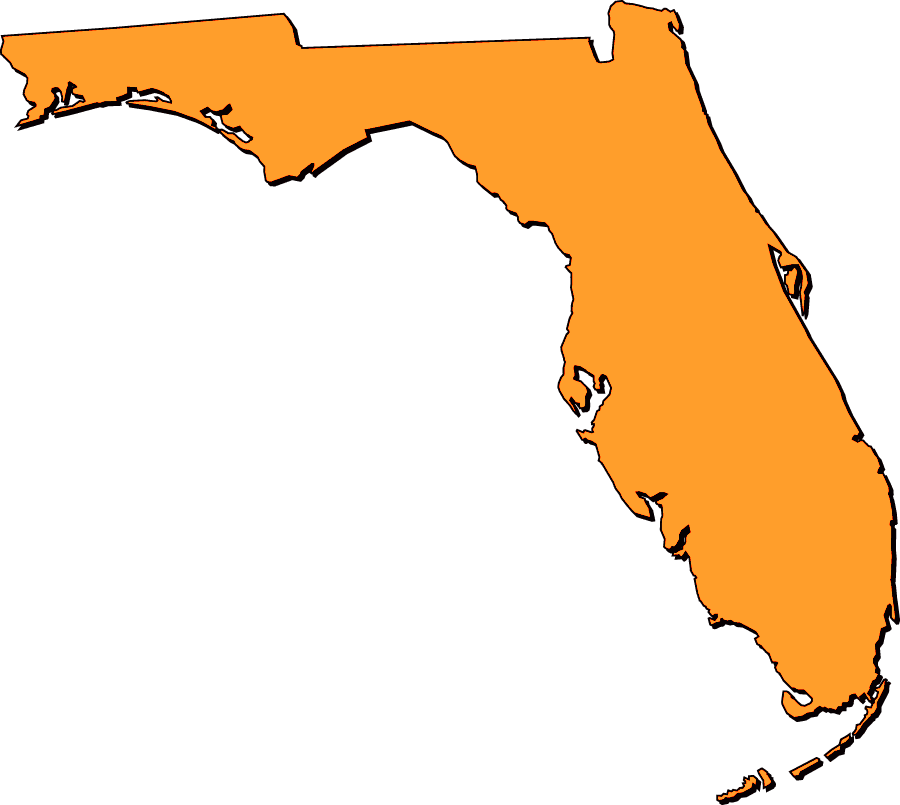 Florida clipart orenge. Style maps in colors