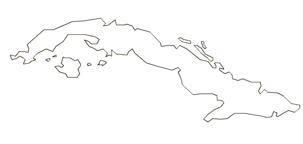 Island clipart island outline. Map of cuba terrain