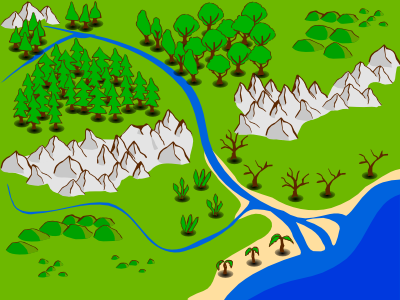 Map clipart terrain. Elements opengameart org 