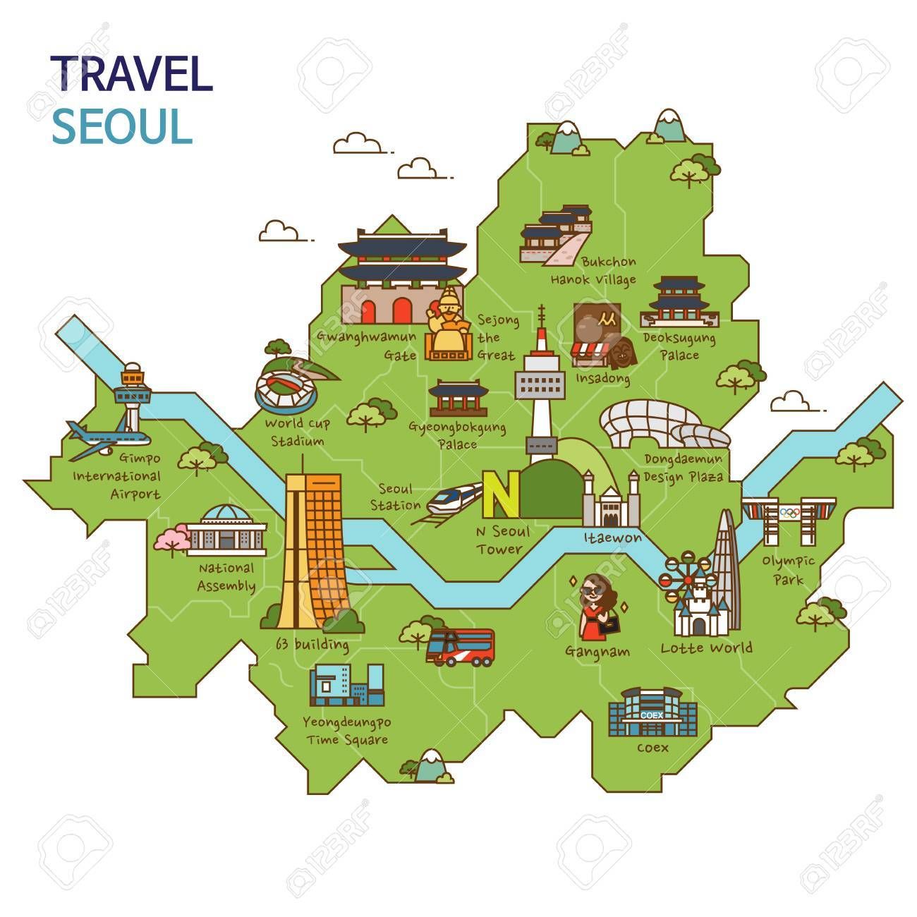 maps clipart travel map