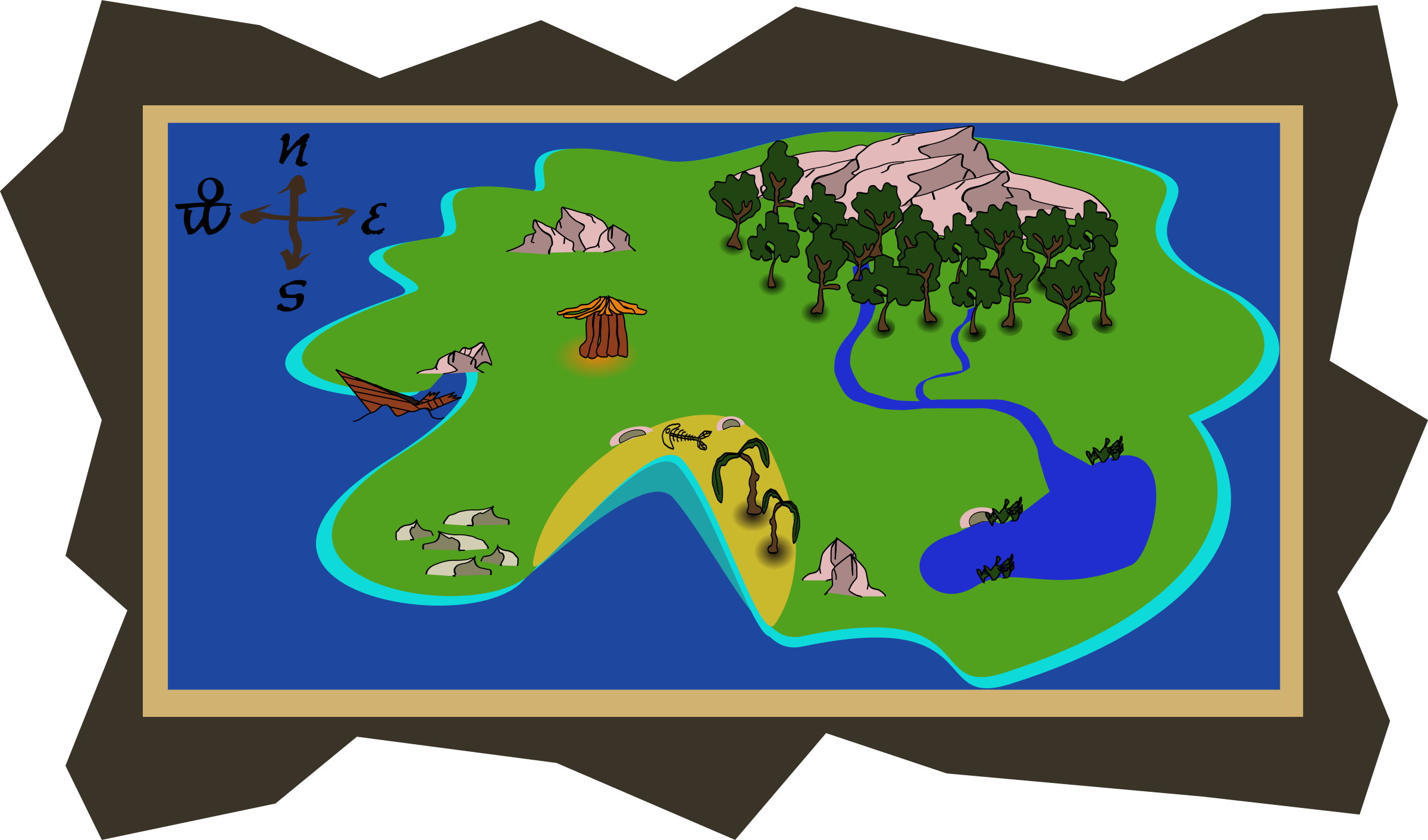 Maps island map