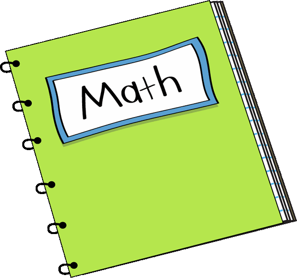  collection of math. Journal clipart binder