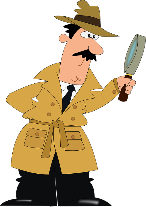 Detective and investigator the. Evidence clipart dectective