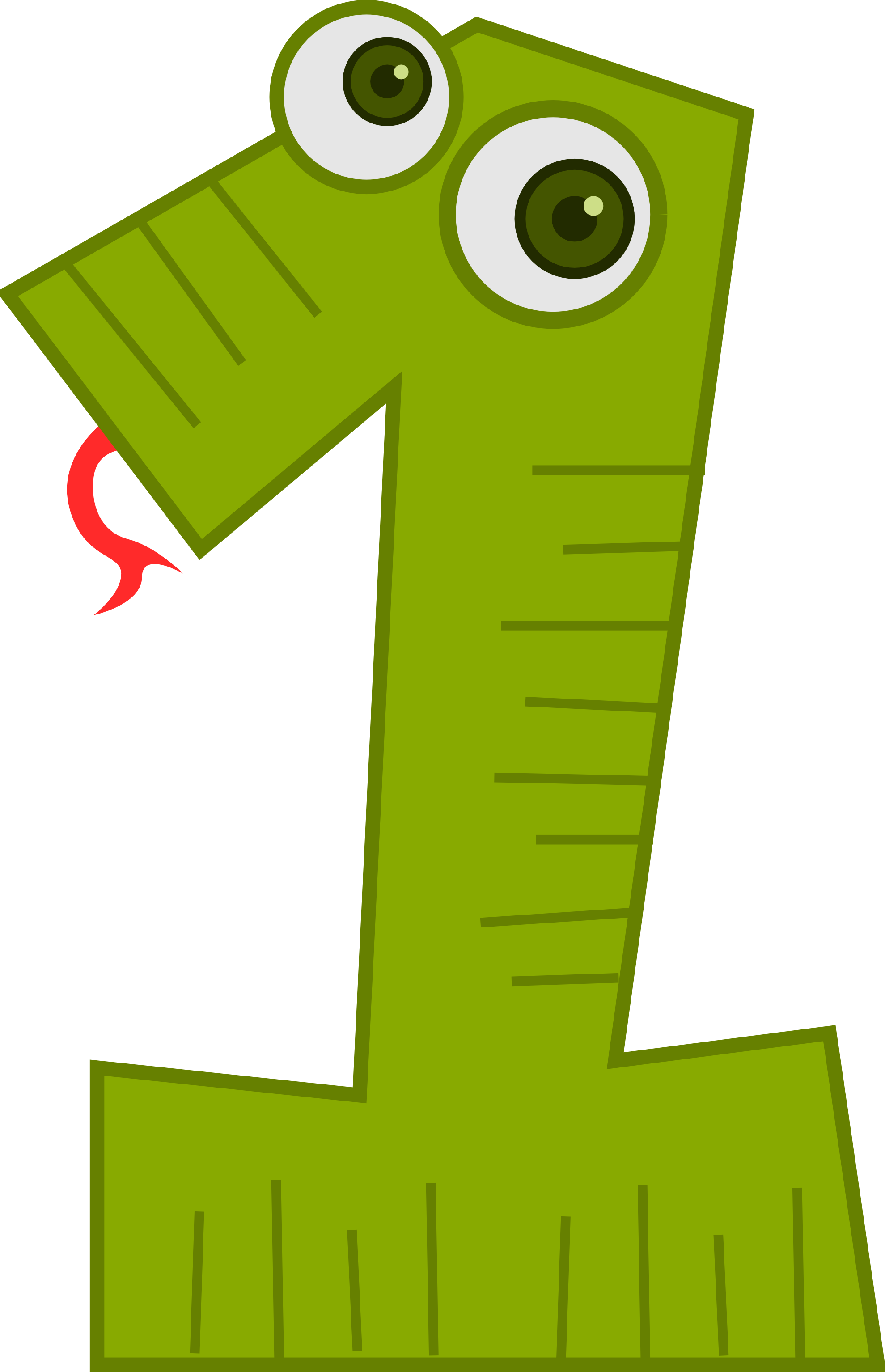 Number drawing at getdrawings. One clipart numeral