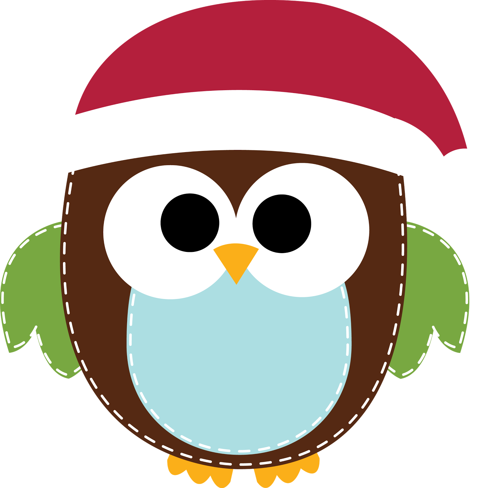 Owls clipart christmas. Free winter holiday download