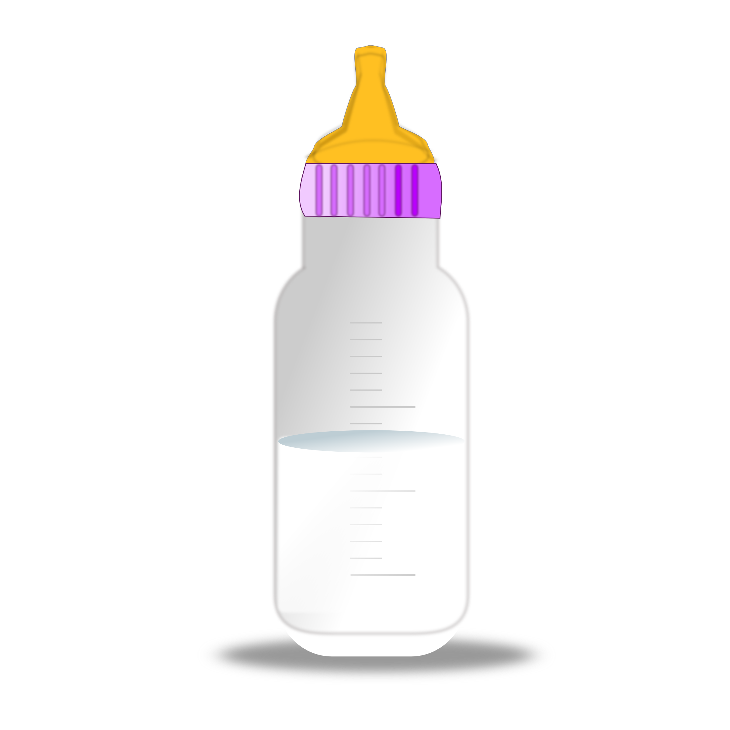 Baby bottle big image. Milk clipart bottel